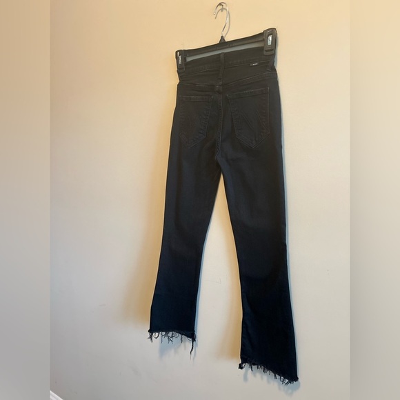 MOTHER | Insider Crop Two Step Fray, Black Wash, Women’s Size 24 - Picture 11 of 11